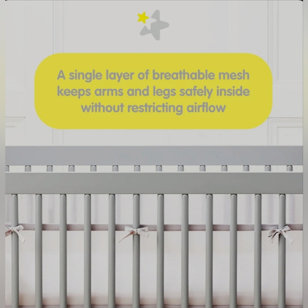 Breathable Baby Breathable Mesh Crib Liner - Picture 2 of 11